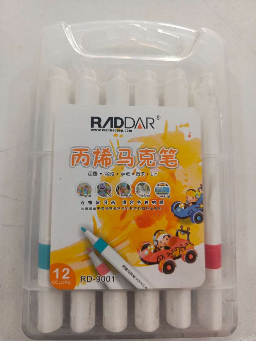 MARCADORES RADDAR X12 ACRÍLICO