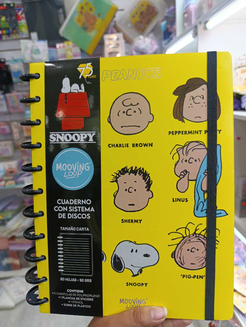 CUADERNO  TAMAÑO CARTA SNOOPY S/DISCO