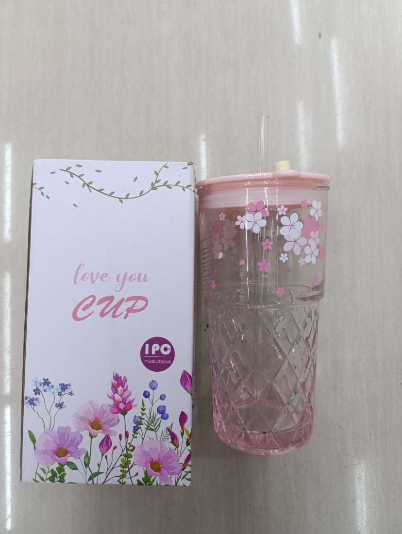 TOMATODO VASO DE VIDRIO LOVE YOU CUP