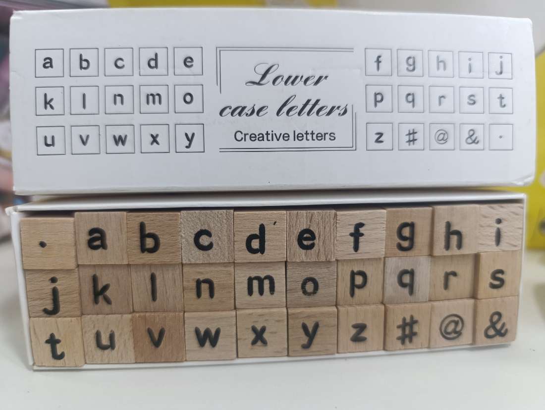 SELLOS ABECEDARIO DE MADERA