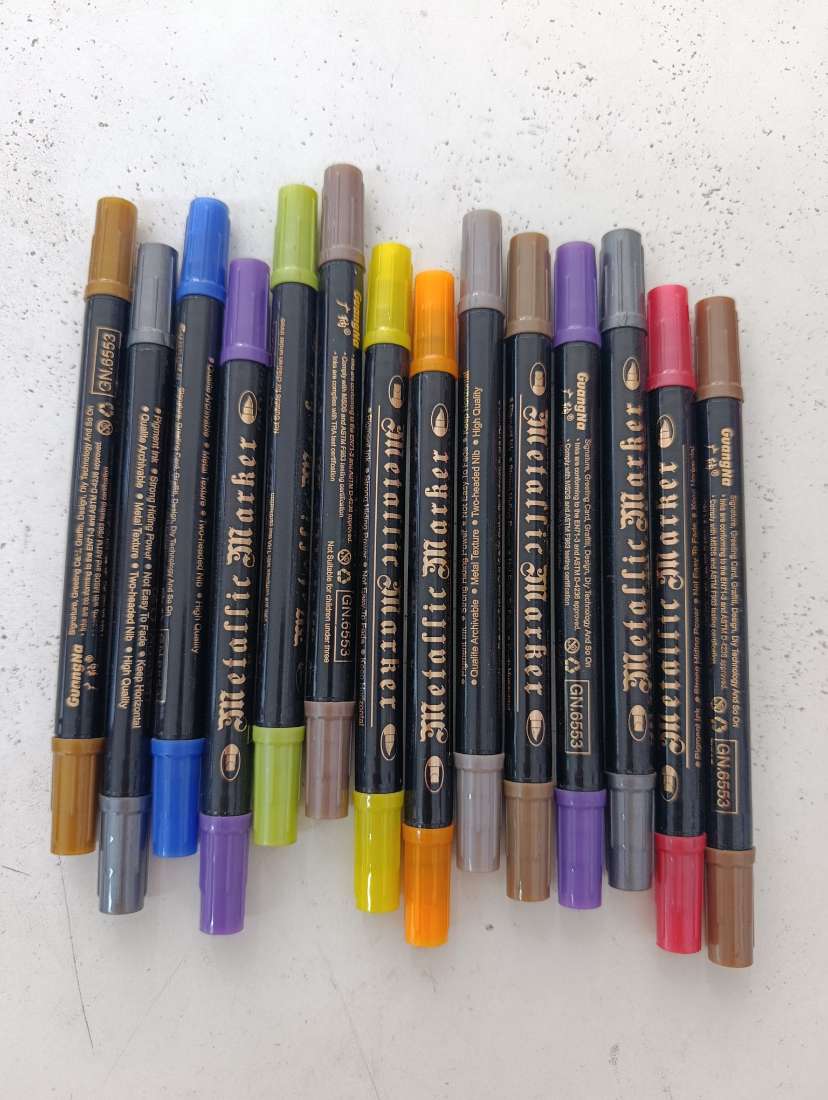 METALLIC MARKERS DUAL UNIDAD