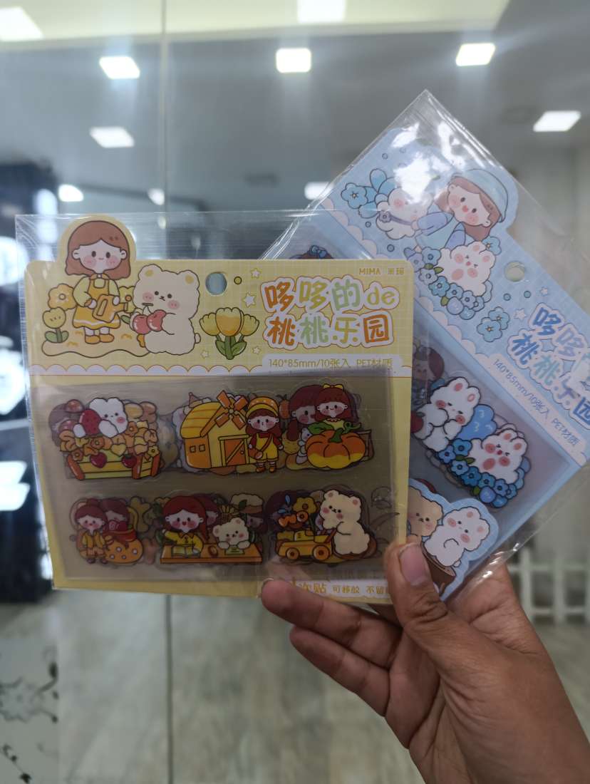 STICKERS NIÑA KAWAII 10 PCS
