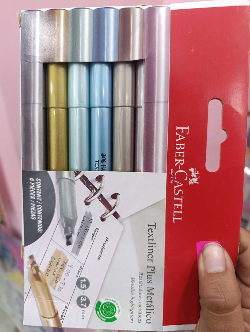 RESALTADORES METÁLICOS X6 FABER CASTELL