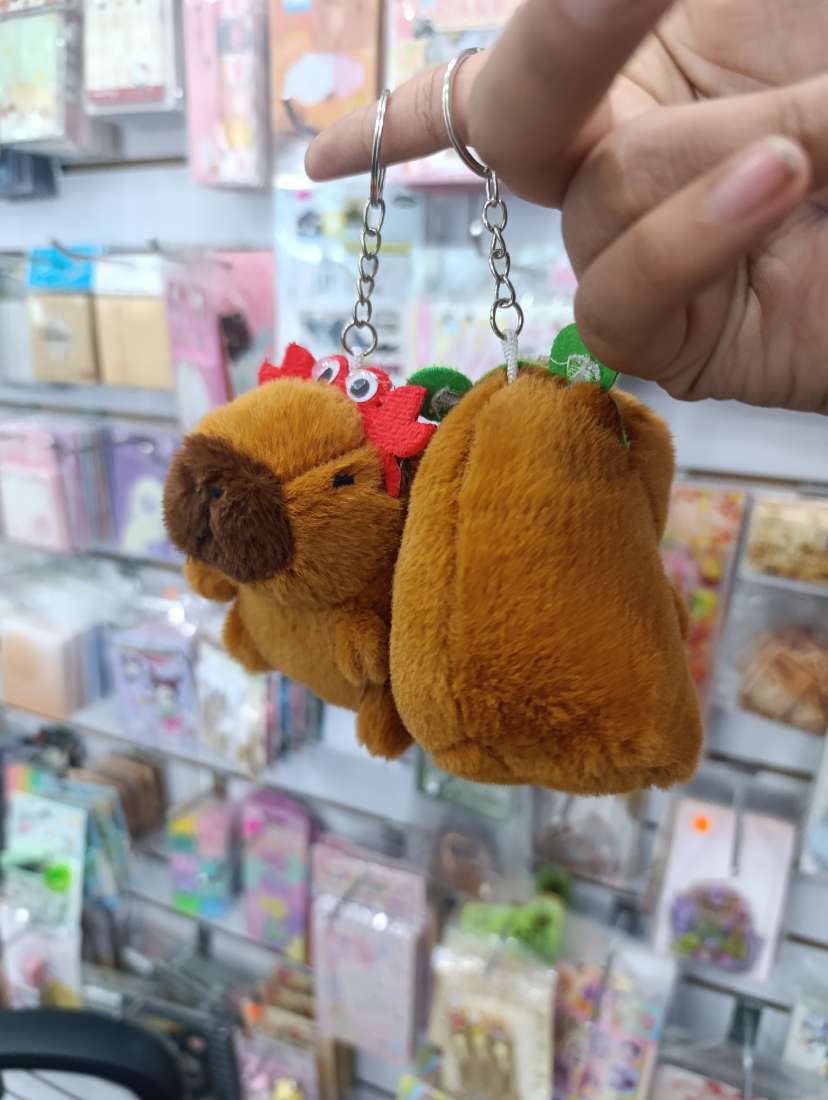 LLAVERO PELUCHE CAPIBARA