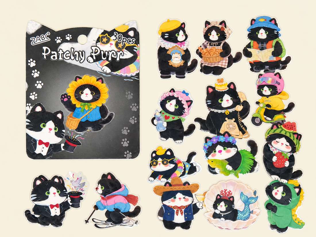 STICKERS PATCHY PURR