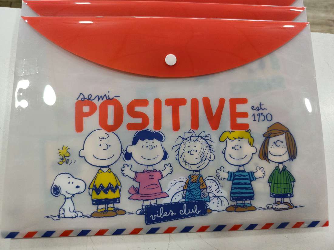 FOLDER A4 C/ CIERRE SNOOPY