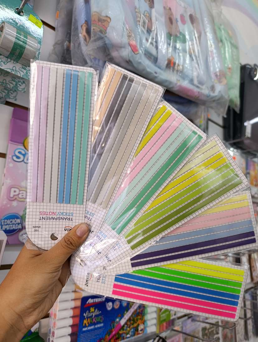 BANDERITAS RESALTADORAS PLASTIFICADAS